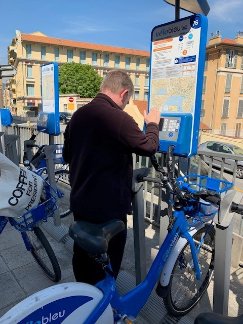 Velo bleu online station